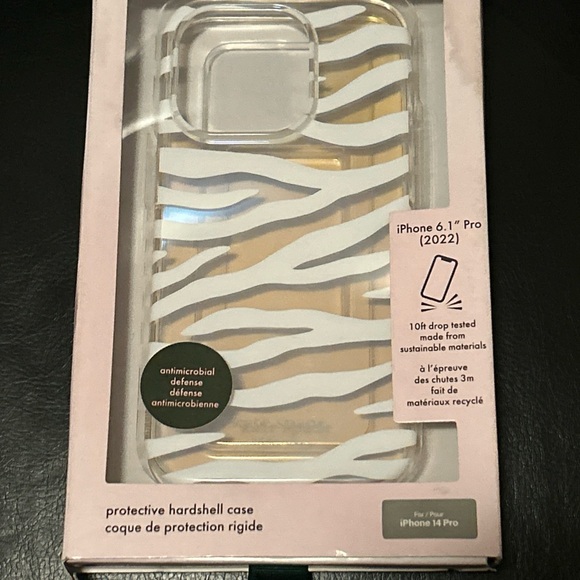 kate spade White Zebra‎ Pattern iPhone Case - Picture 1 of 1